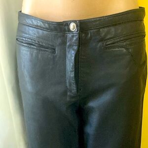 Vintage leather Pants, 100 % leather made in Italy by Hugo Buscati